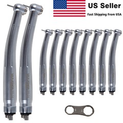 1-10* NSK Style Dental High Speed Handpiece Push Button 4 Hole / Rotor USA