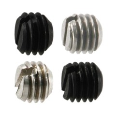 Black Oxide & Stainless Steel Slotted Fine Thread Gun Plug Screws