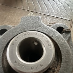 Lot of 2 Dodge Flanged Mount Bearing 3/8 in Bore Ball Insert Cast Iron P2K-3001