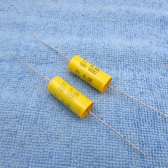 Qty 2 5.0uF 100V Metalized Polyester Film Speaker Crossover Capacitor