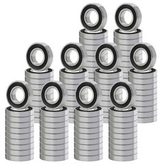 6204-2RS Ball Bearing 20x47x14mm 6204 2RS Rubber Sealed (Qty 100)