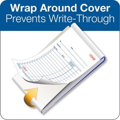 Adams General Purpose Sales Book, 2-Part, 3 Count (Pack of 1), White/Canary