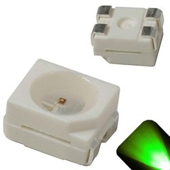 10 x LED PLCC4 1210 3528 Pure Green SMD LEDs Light Super Ultra Bright RC PLCC-4