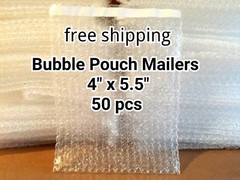 50X 4″ x 5.5″ BUBBLE OUT BAGS POUCHES SELF SEAL MAILERS BAGS WRAP CLEAR