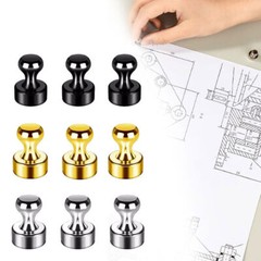 3pcs Neodymium Magnet Thumbtack Suction Super Strong Magnets for Fridge Hardware