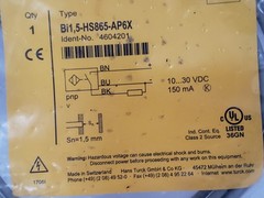 TURCK BI1,5-HS865-AP6X INDUCTIVE PROXIMITY SENSOR 10-30VDC (460201) NIB