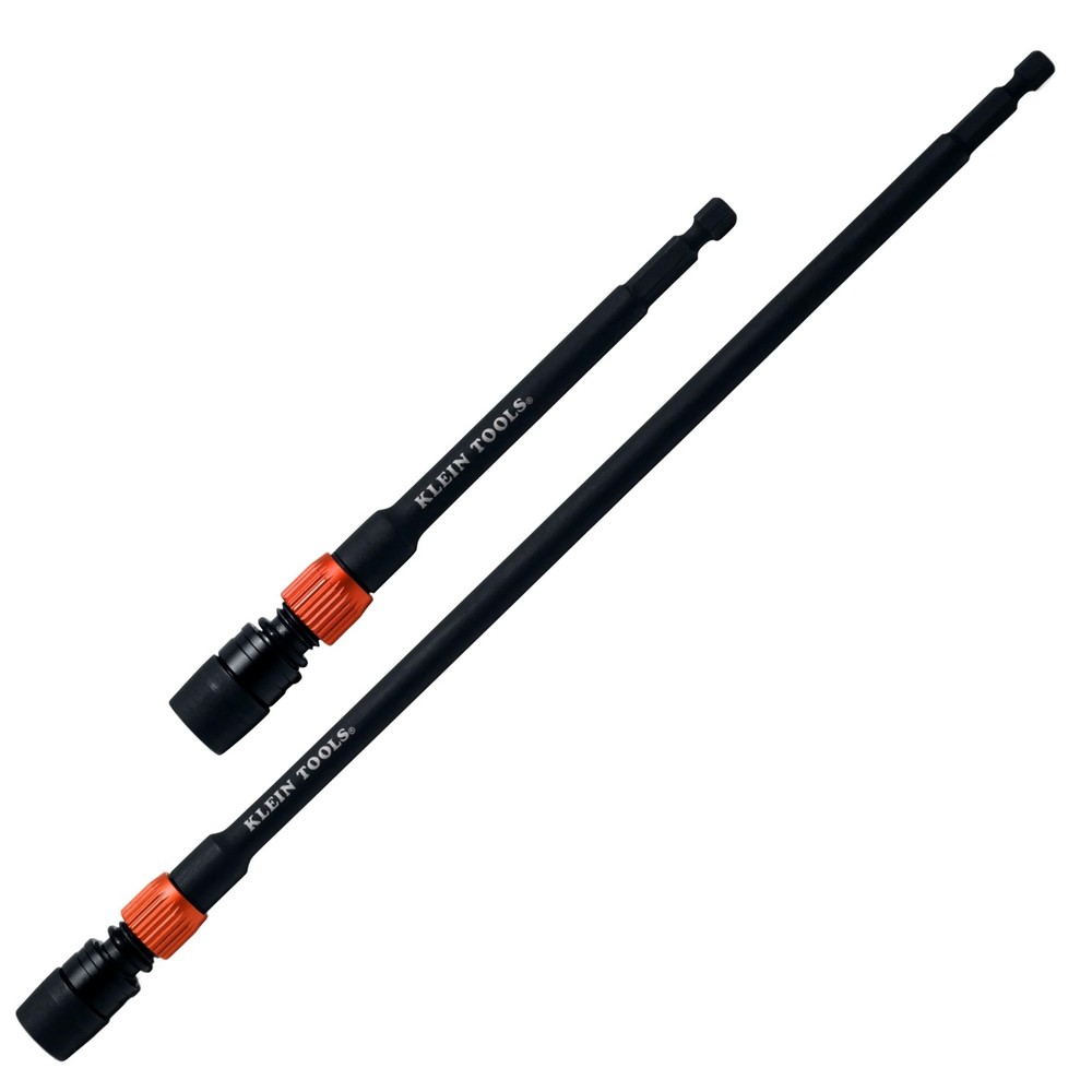 Klein Tools 80208 6 and 12-Inch Extension Set, Black Base, Orange Knob