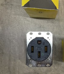 Hubbell HBL9450A Straight Blade Device Receptacle 50A 125/250V 3-Pole 4-Wire