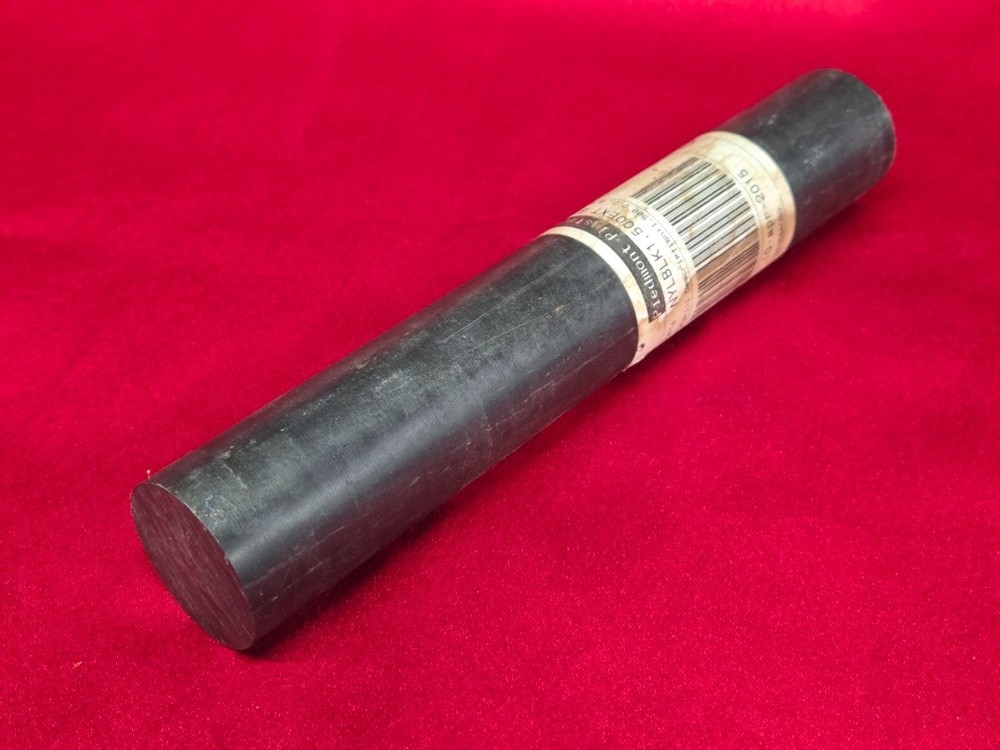 Piedmont Plastics Nylon 6/6 Black Round Rod – 1.5″ OD x 8.88″ Long – USA Made