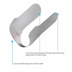 Dental Anterior Twin Matrices Cervical Matrix Blue Strip M8 Restoration Matrices