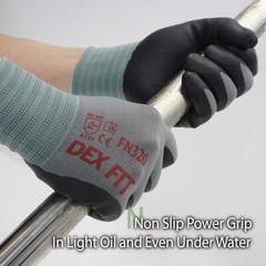 Durable & Breathable Nylon Nitrile Work Gloves FN320, Firm Grip, Medium Size