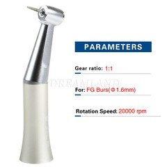 NSK Style Dental Low Speed Contra Angle Handpiece Push Fit FG 1.6mm Burs E-type