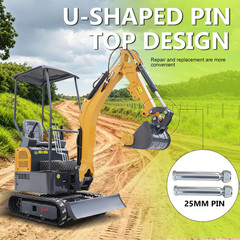 2 Pack 25mm Mini Excavator Pins w/ Nut – Bucket Auger Ripper