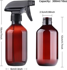 Teyssor Spray Bottles Water Spray Bottle 2 Packs- BPA Free -10 oz/300 ml Plastic