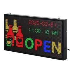 VEVOR 27″x14″ Programmable LED Sign Scrolling Display Board P5 Full Color