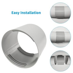 Qualward Air Conditioner Hose Extention Coupler 5.9 Inches, Portable AC Exhau…