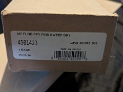 Carlisle 4501423 Sweep Head 24″ Gray Fine Polypropylene Sweep Head 2-Pack