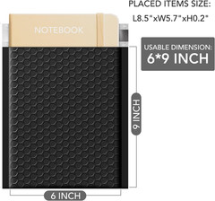 Bubble Mailers 6X10 Inch 100 Pack Black Opaque Padded Envelopes | Usable Size 6X