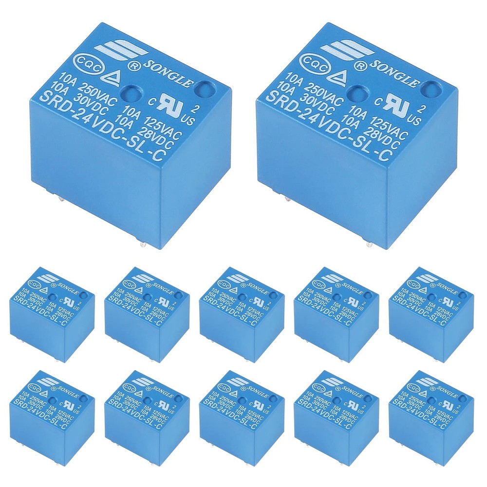 12pcs SRD-24VDC-SL-C 24V 5-Pin SRD-24VDC-SL SRD-24VDC SRD-24V relays Conversi…