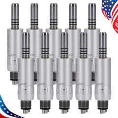 1-10* Dental Low Speed Air Motor Handpiece E-type 4 Holes Micromotor Inner Water