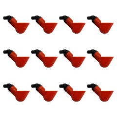 12 Pack Automatic Waterer Drinker Cups Chicken Coop Poultry Chook Bird Water