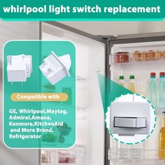 Refrigerator Door Light Switch – Compat w/ Whirlpool, GE, Maytag, Amana, Kenmore