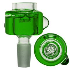 Freeze Ice Glass Slide Liquid Filled Color Bowl 14 18mm Tobacco Hookah Bong