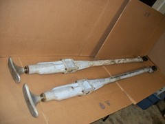 LOT OF 2 GREENLEE HYDRAULIC POLE TAMPER 72 INCHS LONG H4802 NEEDS REPAIR LOOK