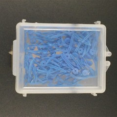 Dental Disposable Plastic Wedge With Holes Round Stern 4 Sizes Wave Poly-Wedge