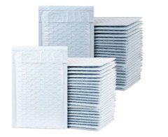 4×8 Inches Shiny White Self Seal Shipping Padded Envelopes Poly Bubble Mailer