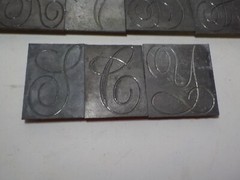 FONT LETTER MONOGRAM SCRIPT NUMBER LETTER PLATES FOR ENGRAVER ENGRAVING #3