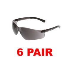 MCR CREWS BK112 BEARKAT GRAY LENS SAFETY GLASSES (6 PAIR)