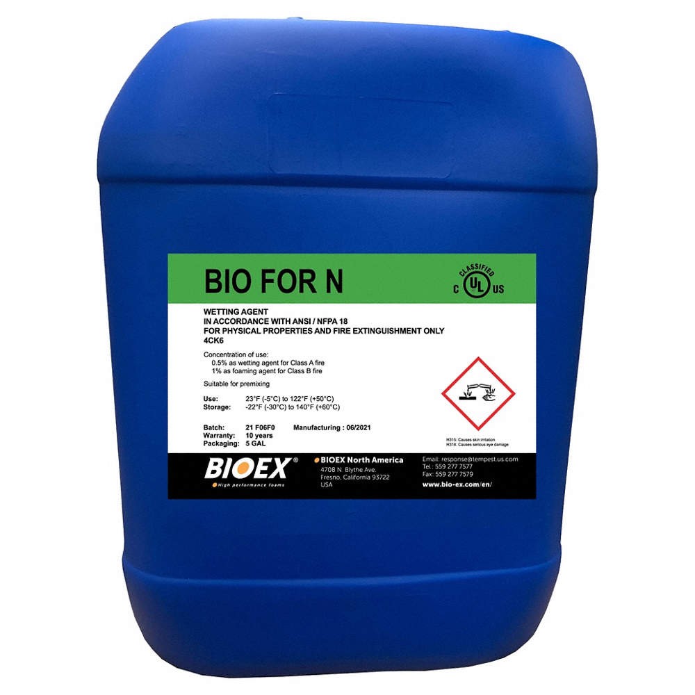 BIO-EX Firefighting Foam,A/B,Pail,5 gal 797F94