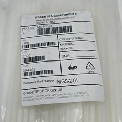 (Qty. 100)Essentra Components MGS-2-01 Grommet Strips, Nylon 6/6, Color: Natural