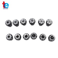 12Pcs ER16 1/32″-3/8″ Spring Collet Set For CNC Milling Lathe Tool