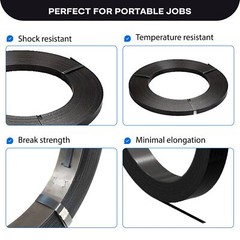 IDL Packaging 1/2″ x .020″ x 300′ Steel Strapping Coil (1100 Lbs Break Streng…