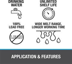 Reliable Lead-Free Copper Plumbing Solder – 1/2 lb for Safety Compliance