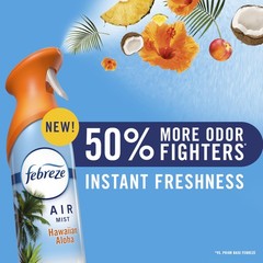 Febreze Air Mist Air Freshener Spray Odor Fighting Room Spray Gain 6 Pack