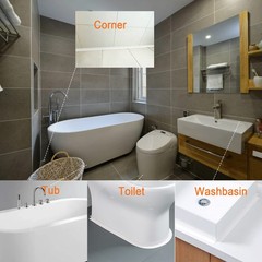 White Caulk Tape for Bath & Kitchen,Caulking Tape for Bathroom Caulking White Se