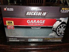 Rust-Oleum 251965 Garage Floor Kit Gray With Decorative Paint Chips