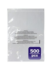 Fantasybuy #3 (9″x 12″) – 500pcs/pack Clear Plastic bags -with warning citation