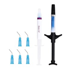 USPS Dentex Dental Orthodontic Light Cure Adhesive Etchant Syringe Kit Blue