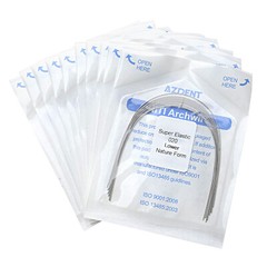 AZDENT Dental Orthodontic Super Elastic Niti Round Arch Wires Nature Form