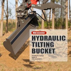 HUAYEE 800mm Tilting Bucket For 1-1.5Ton Mini excavator Hydraulic Attachment