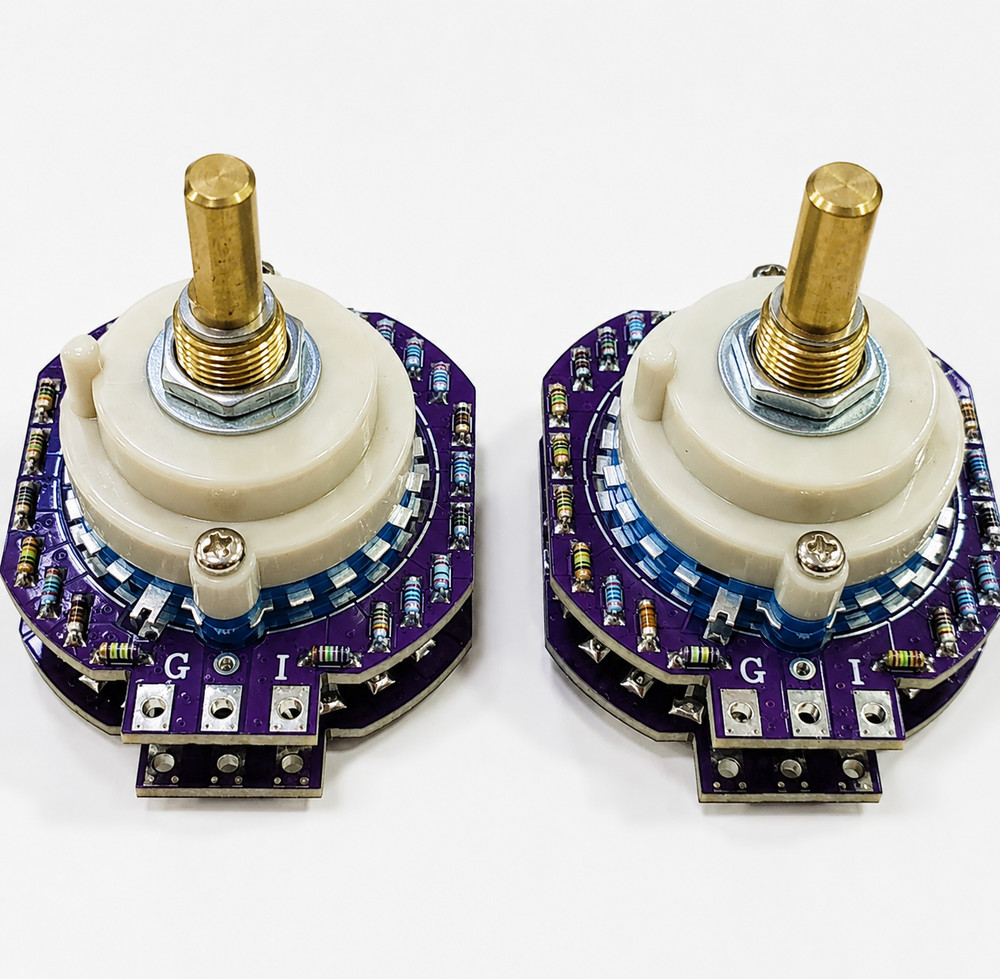 VALAB 24 Step Attenuator 100K Stereo Volume Control Upgrade Vishay – D Shaft