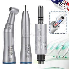 Dental Inner Water Low Speed Straight Handpiece Contra Angle Air Motor 2/4H AS