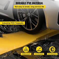 Industrial PVC Flood Barrier: 24ft L x 20in W x 12in H, Waterproof & Durable