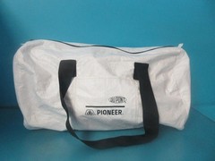 WHITE DU PONT PIONEER SAFETY BAG W/ MSA HARD HAT GLOVES FLASHER GLASSES EAR PLUG