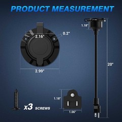 USB Fast Car Charger QC3.0 Port Type-C Power Supply Socket LED Digital Voltmeter