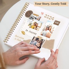 Scrapbook Photo Album Linen Cover, 10 x 10 Inch 10 40 Pages, Beige